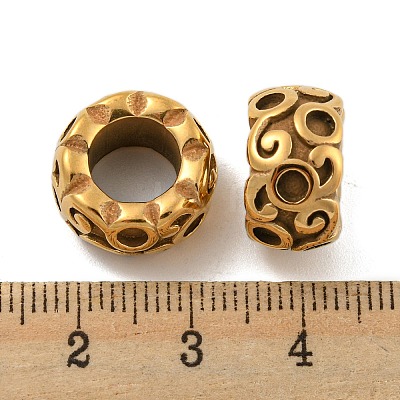 Ion Plating(IP) 304 Stainless Steel Beads STAS-F243-14G-1