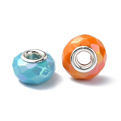 Opaque Acrylic European Beads OACR-E033-28P-1