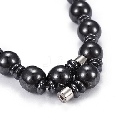 Synthetic Magnetic Hematite Jewelry Sets SJEW-F201-02-1