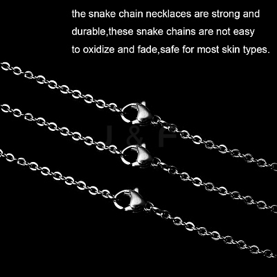 Non-Tarnish 304 Stainless Steel Necklace STAS-J023-02P-1