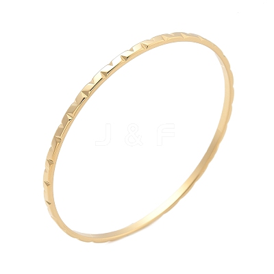 304 Stainless Steel Bangles for Women AJEW-P127-09G-1
