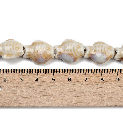 Handmade Porcelain Beads Strands PORC-P030-01A-12-1