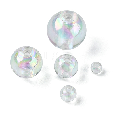 800Pcs 5 Sizes Eco-Friendly Transparent Acrylic Beads TACR-FS0001-21-1