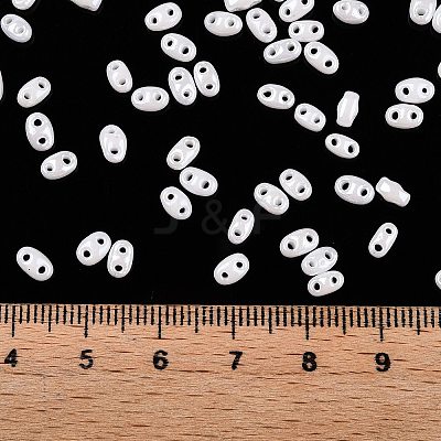 Opaque Colours Luster Glass Seed Beads SEED-T006-02L-1