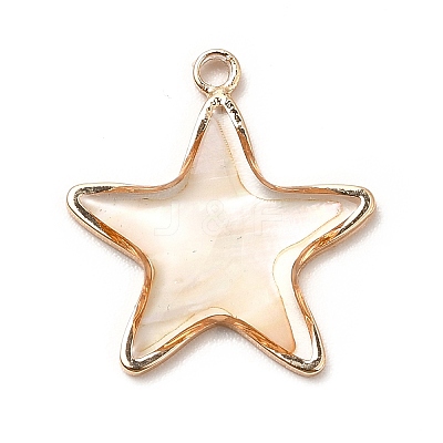 Brass Enamel Pendants KK-K252-10G-08-1