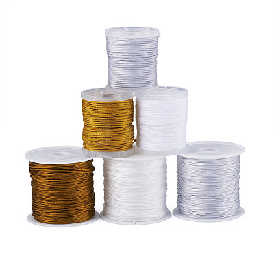 6Rolls 6 Colors Nylon Braided Cord NWIR-TA0001-46A-1