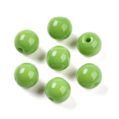 Opaque Solid Color Glass Beads X1-GLAA-N007-8mm-A11-1