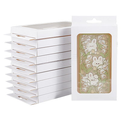 Rectangle Foldable Creative Cardboard Boxes CON-WH0087-99C-1