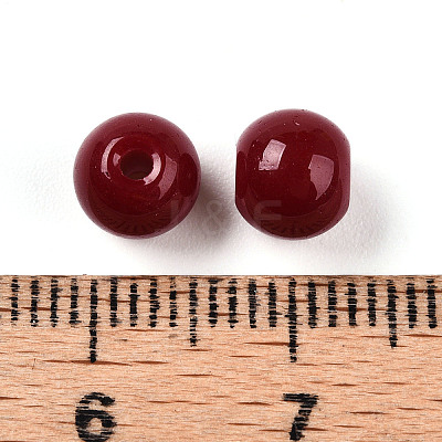 Opaque Solid Color Glass Beads X1-GLAA-N007-6mm-A04-1