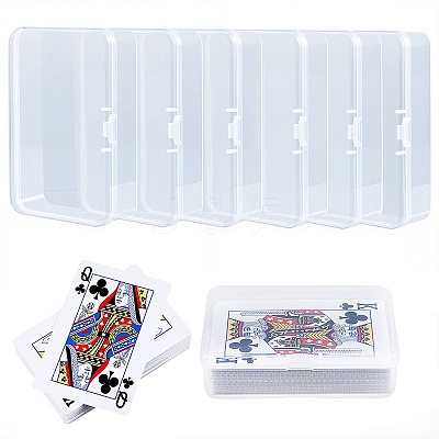 Plastic Card Storage Boxes with Hinged Lids CON-WH20010-05A-1