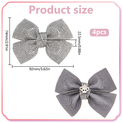 4Pcs Rhinestone Shoe Buckle Clips FIND-FG0003-13C-1