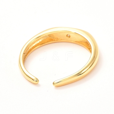 Horse Eye Golden Enamel Rings for Women KK-G404-16-1