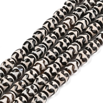 Tibetan Style dZi Agate Beads Strands G-N344-02C-1