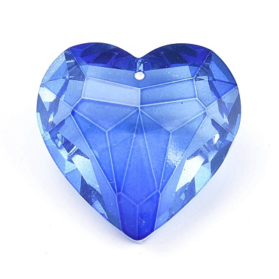 K9 Glass Rhinestone Pendants GLAA-Q087-07-1