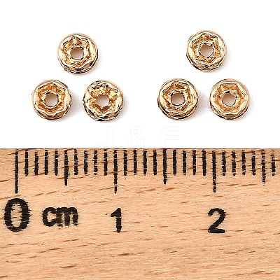 Rack Plating Brass Crystal Rhinestone Rondelle Space Beads RB-D303-KCG-1