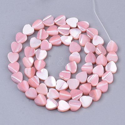 Natural Trochid Shell/Trochus Shell Beads Strands SSHEL-T012-05-1