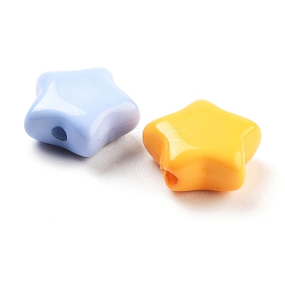 Baking Paint Acrylic Bead OACR-S136-05-1