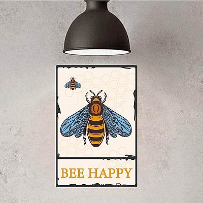 Rectangle Vintage Metal Iron Sign Poster AJEW-WH0157-155-1