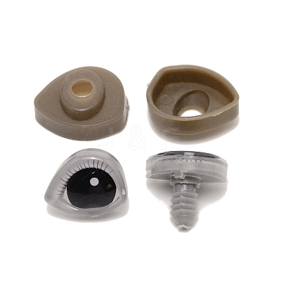 3D Plastic Doll Eyes and Eyes Washers Sets DIY-WH0264-11D-1