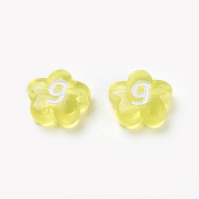 Imitation Jelly Acrylic Beads X-PB41C9658-1
