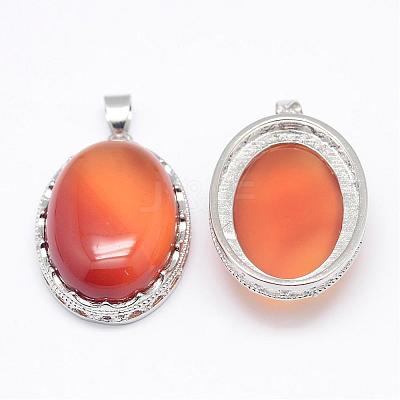Natural Carnelian Pendants G-D851-12-1