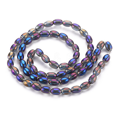 Electroplate Glass Beads Strands EGLA-T020-11-1