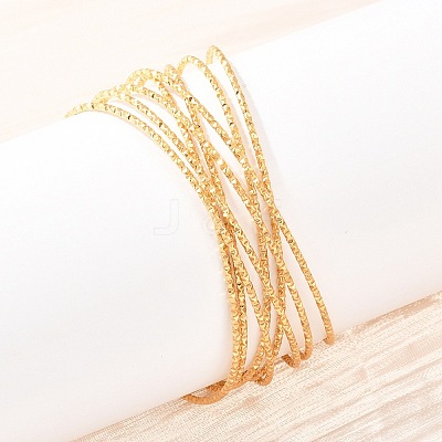 304 Stainless Steel Cuff Bangles for Women BJEW-Z155-05G-1