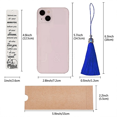 DIY Rectangle Bookmark Making Kits DIY-CP0006-84E-1