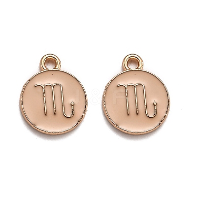 Alloy Enamel Pendants ENAM-S124-01B-10L-1