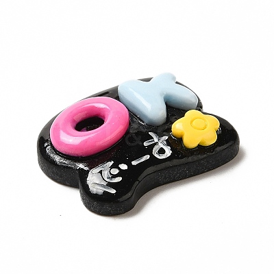 Opaque Resin Cabochons LS-RESI-F038-02-1