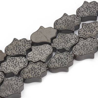 Electroplate Non-magnetic Synthetic Hematite Beads Strands G-N0321-09-1