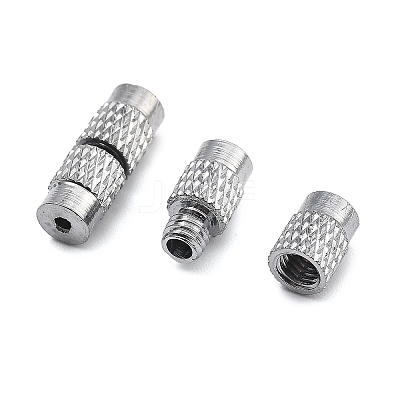 Column Brass Screw Clasps KK-M143-01-1