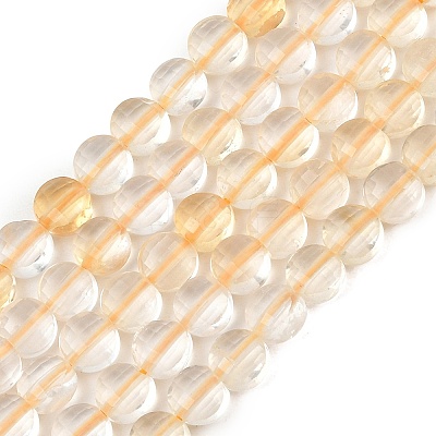Natural Lemon Quartz(Heated) Beads Strands GG-NH0007-E01-01-1
