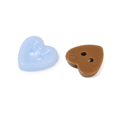 2-Hole Glass Buttons PORC-R010-07-1