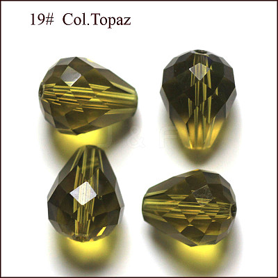 Imitation Austrian Crystal Beads SWAR-F062-10x8mm-19-1