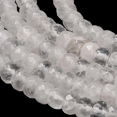 Natural Quartz Crystal Beads Strands GG-CBA792A-A01-4x7mm-1