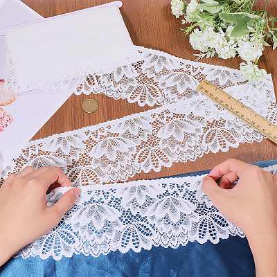 10 Yards Nylon Elastic Lace Trim OCOR-FG0002-66A-1