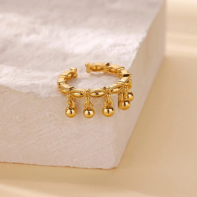 Brass Cuff Open Rings LS-RJEW-P182-07G-1