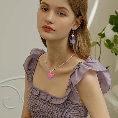 32Pcs 4 Style Ion Plating(IP) 201 Stainless Steel Filigree Pendants STAS-NB0001-20-1