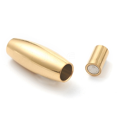 Ion Plating(IP) 304 Stainless Steel Magnetic Clasps STAS-O148-08B-G-1