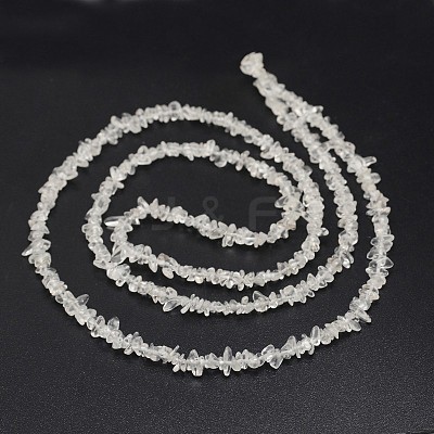 Chips Natural Quartz Crystal Beads Strands G-N0164-30-1