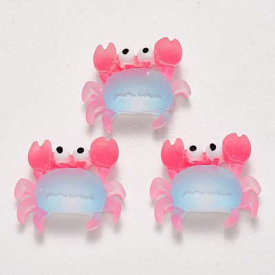 Translucent Frosted Resin Cabochons LS-CRES-N022-12-1