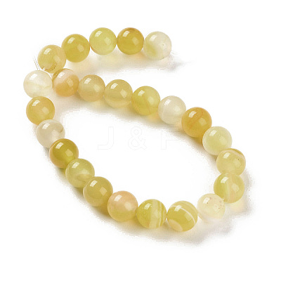 Natural Striped Agate/Banded Agate Beads Strands G-Z060-A01-B20-1
