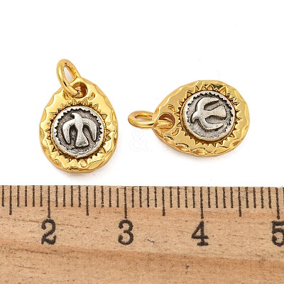 Long-Lasting Plated Brass Pendants KK-K387-05A-G-1