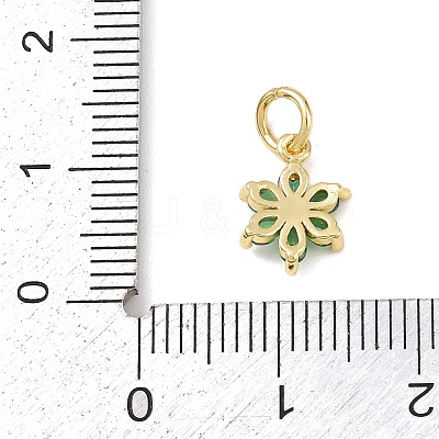 Brass Micro Pave Cubic Zirconia Pendants KK-H525-05C-G-1