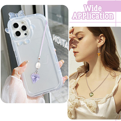 DIY Diamond Glass Bottles Pendants Making Kits DIY-TA0012-40D-1