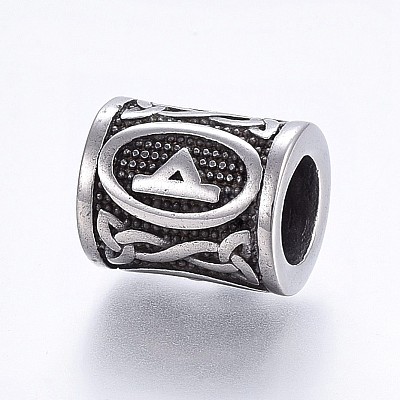 304 Stainless Steel Beads STAS-H460-01AS-1