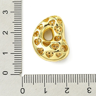 Rack Plating Brass Cubic Zirconia Pendants KK-S378-02G-D-1