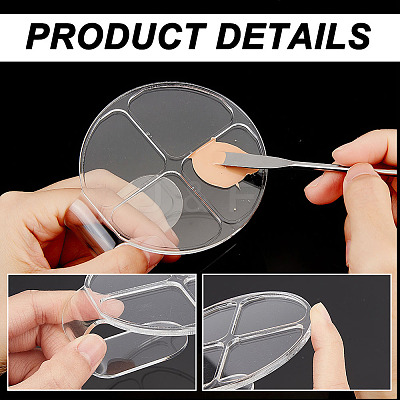 4Pcs Handheld Cosmetic Palette AJEW-GL0001-51-1