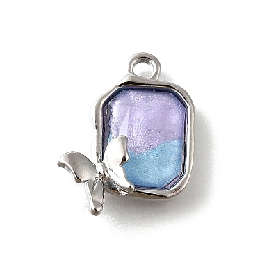 Alloy Acrylic Pendants LS-PALLOY-R157-02P-03-1